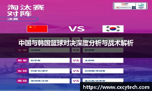 中国与韩国篮球对决深度分析与战术解析