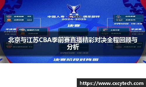 pa视讯北京与江苏CBA季前赛直播精彩对决全程回顾与分析